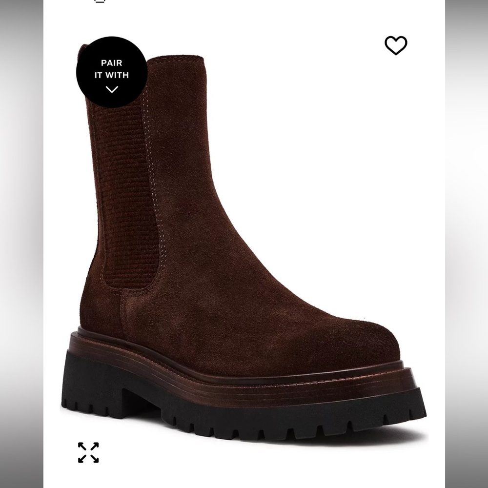 NWOT Steve Madden Brown Suede Chelsea Boots